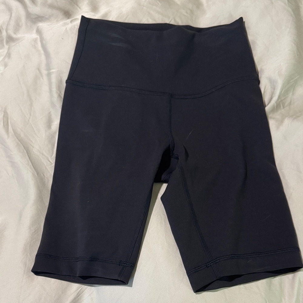 Lululemon Black Women's High-Waisted Biker Shorts